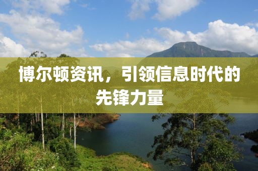博爾頓資訊，引領(lǐng)信息時(shí)代的先鋒力量