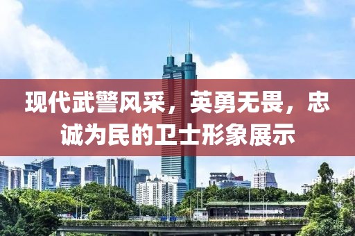現(xiàn)代武警風采，英勇無畏，忠誠為民的衛(wèi)士形象展示