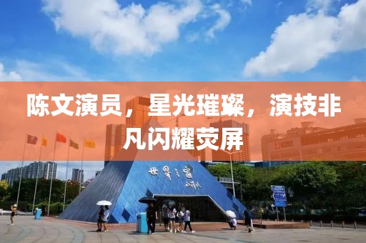 陳文演員，星光璀璨，演技非凡閃耀熒屏
