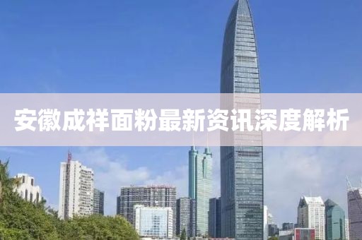 安徽成祥面粉最新資訊深度解析