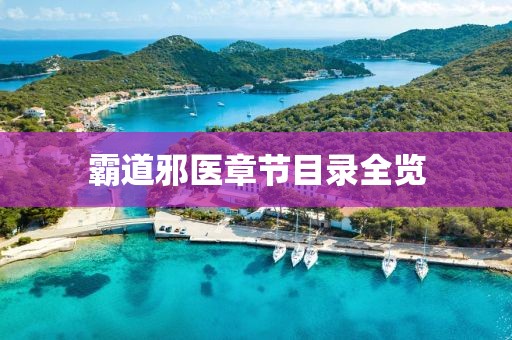 霸道邪醫(yī)章節(jié)目錄全覽