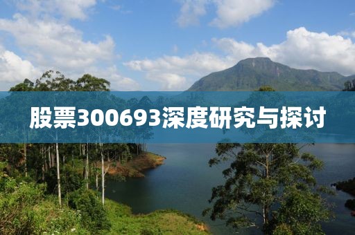 股票300693深度研究與探討