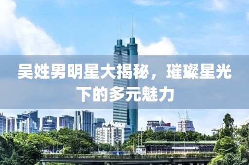 吳姓男明星大揭秘，璀璨星光下的多元魅力