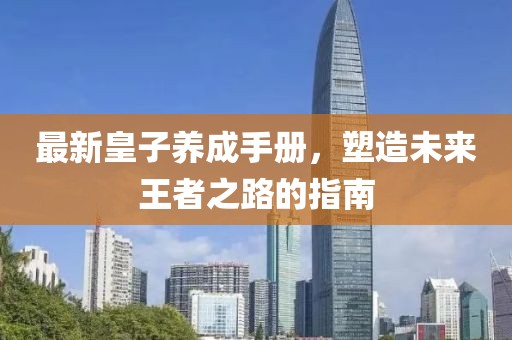 最新皇子養(yǎng)成手冊，塑造未來王者之路的指南