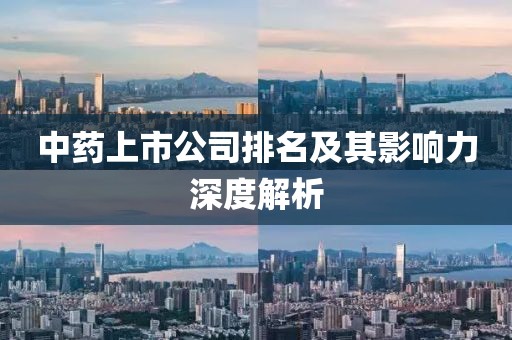 中藥上市公司排名及其影響力深度解析