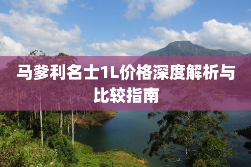 馬爹利名士1L價(jià)格深度解析與比較指南