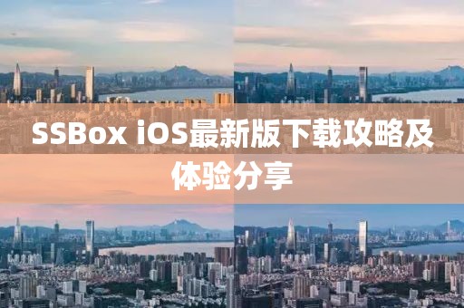 SSBox iOS最新版下載攻略及體驗(yàn)分享