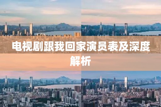 電視劇跟我回家演員表及深度解析