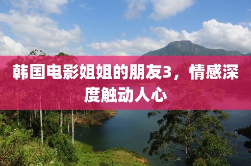 韓國電影姐姐的朋友3，情感深度觸動人心