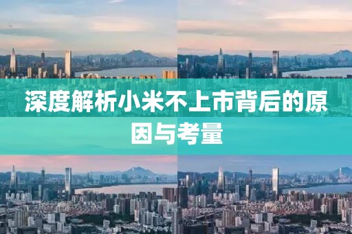 深度解析小米不上市背后的原因與考量