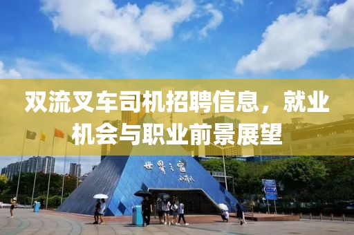 雙流叉車司機招聘信息，就業(yè)機會與職業(yè)前景展望
