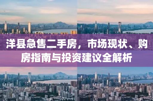 洋縣急售二手房，市場現(xiàn)狀、購房指南與投資建議全解析