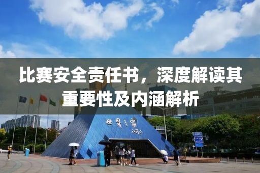 比賽安全責(zé)任書，深度解讀其重要性及內(nèi)涵解析