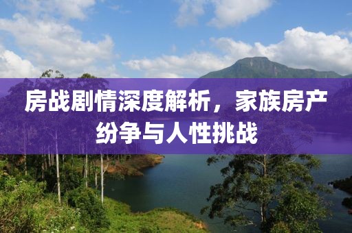 房戰(zhàn)劇情深度解析，家族房產(chǎn)紛爭(zhēng)與人性挑戰(zhàn)