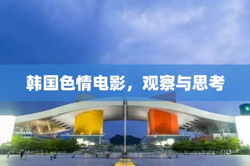 韓國(guó)色情電影，觀察與思考