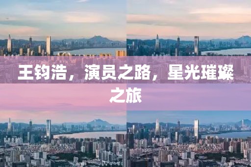 王鈞浩，演員之路，星光璀璨之旅