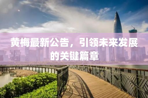 黃梅最新公告，引領(lǐng)未來發(fā)展的關(guān)鍵篇章