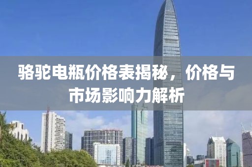 駱駝電瓶?jī)r(jià)格表揭秘，價(jià)格與市場(chǎng)影響力解析
