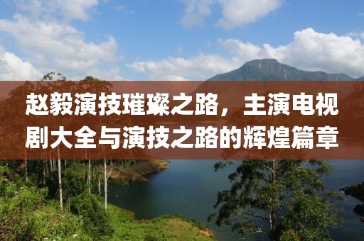 趙毅演技璀璨之路，主演電視劇大全與演技之路的輝煌篇章