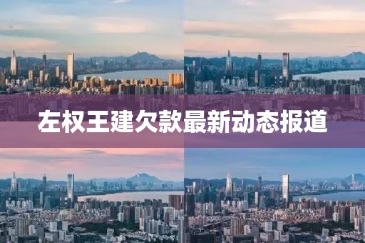 左權(quán)王建欠款最新動態(tài)報道