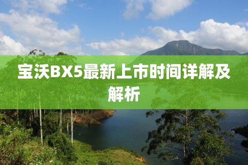 寶沃BX5最新上市時(shí)間詳解及解析