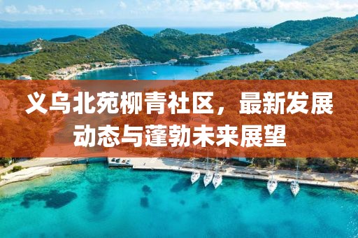 義烏北苑柳青社區(qū)，最新發(fā)展動(dòng)態(tài)與蓬勃未來(lái)展望