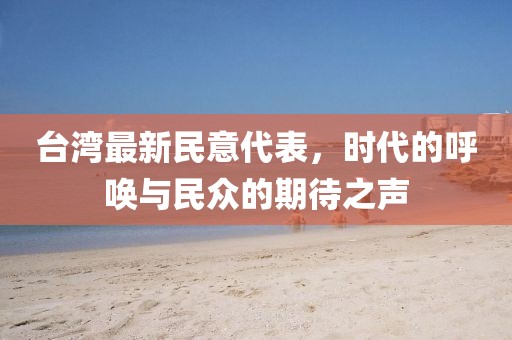 臺(tái)灣最新民意代表，時(shí)代的呼喚與民眾的期待之聲