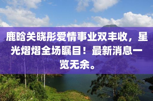 鹿晗關(guān)曉彤愛情事業(yè)雙豐收，星光熠熠全場矚目！最新消息一覽無余。
