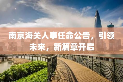 南京海關人事任命公告，引領未來，新篇章開啟