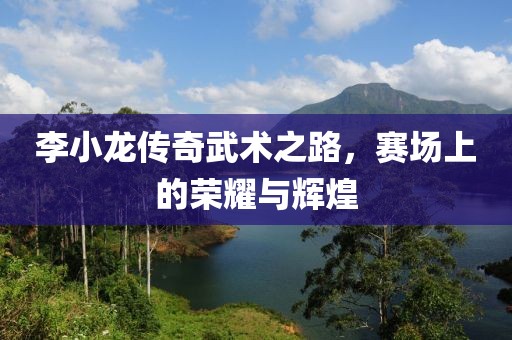 李小龍傳奇武術(shù)之路，賽場上的榮耀與輝煌