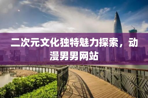 二次元文化獨(dú)特魅力探索，動(dòng)漫男男網(wǎng)站