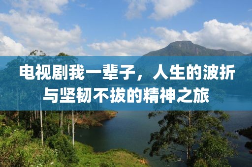 電視劇我一輩子，人生的波折與堅(jiān)韌不拔的精神之旅