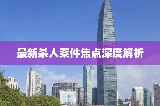 最新殺人案件焦點深度解析
