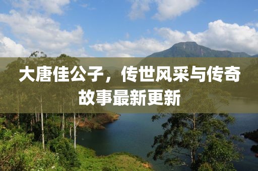 大唐佳公子，傳世風(fēng)采與傳奇故事最新更新