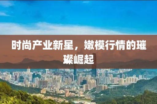 時尚產(chǎn)業(yè)新星，嫩模行情的璀璨崛起