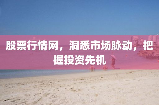 股票行情網(wǎng)，洞悉市場脈動，把握投資先機(jī)
