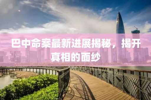 巴中命案最新進(jìn)展揭秘，揭開(kāi)真相的面紗