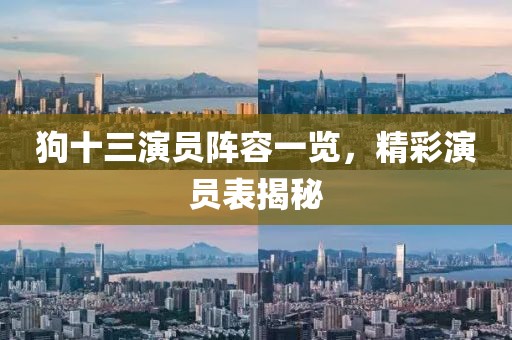狗十三演員陣容一覽，精彩演員表揭秘