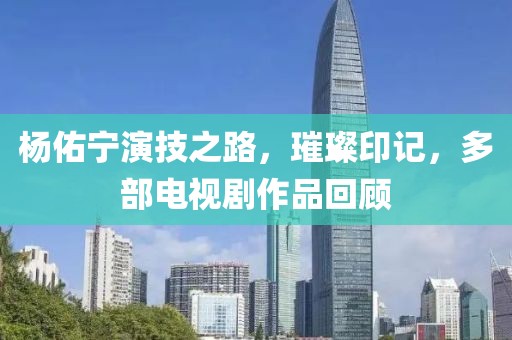 楊佑寧演技之路，璀璨印記，多部電視劇作品回顧