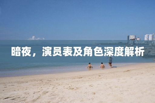 暗夜，演員表及角色深度解析