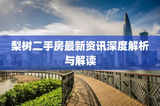梨樹二手房最新資訊深度解析與解讀