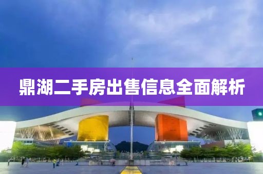 鼎湖二手房出售信息全面解析