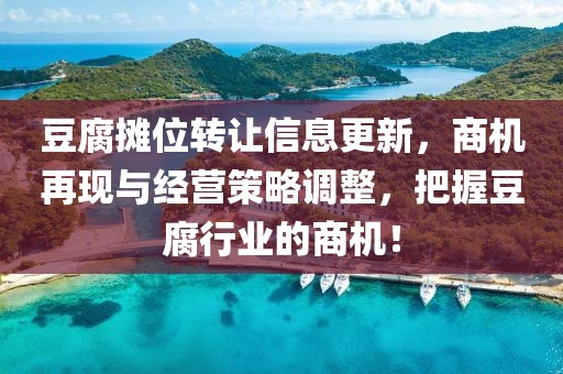 豆腐攤位轉(zhuǎn)讓信息更新，商機(jī)再現(xiàn)與經(jīng)營策略調(diào)整，把握豆腐行業(yè)的商機(jī)！
