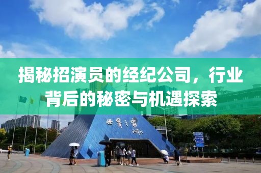 揭秘招演員的經(jīng)紀(jì)公司，行業(yè)背后的秘密與機遇探索