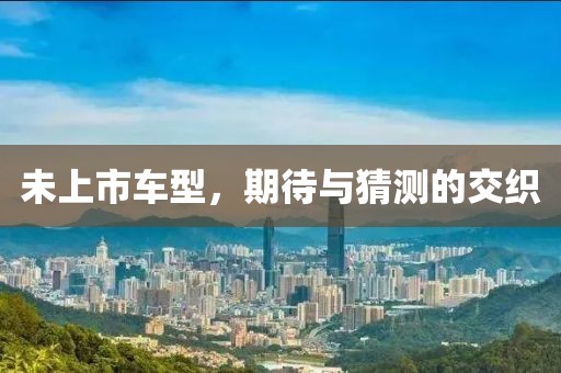 未上市車型，期待與猜測的交織