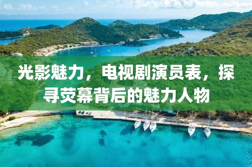 光影魅力，電視劇演員表，探尋熒幕背后的魅力人物