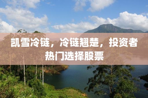 凱雪冷鏈，冷鏈翹楚，投資者熱門選擇股票