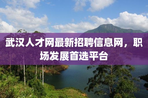 武漢人才網最新招聘信息網，職場發(fā)展首選平臺