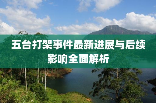 五臺(tái)打架事件最新進(jìn)展與后續(xù)影響全面解析