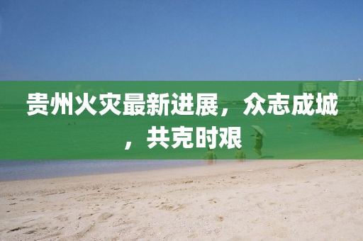 貴州火災(zāi)最新進(jìn)展，眾志成城，共克時(shí)艱